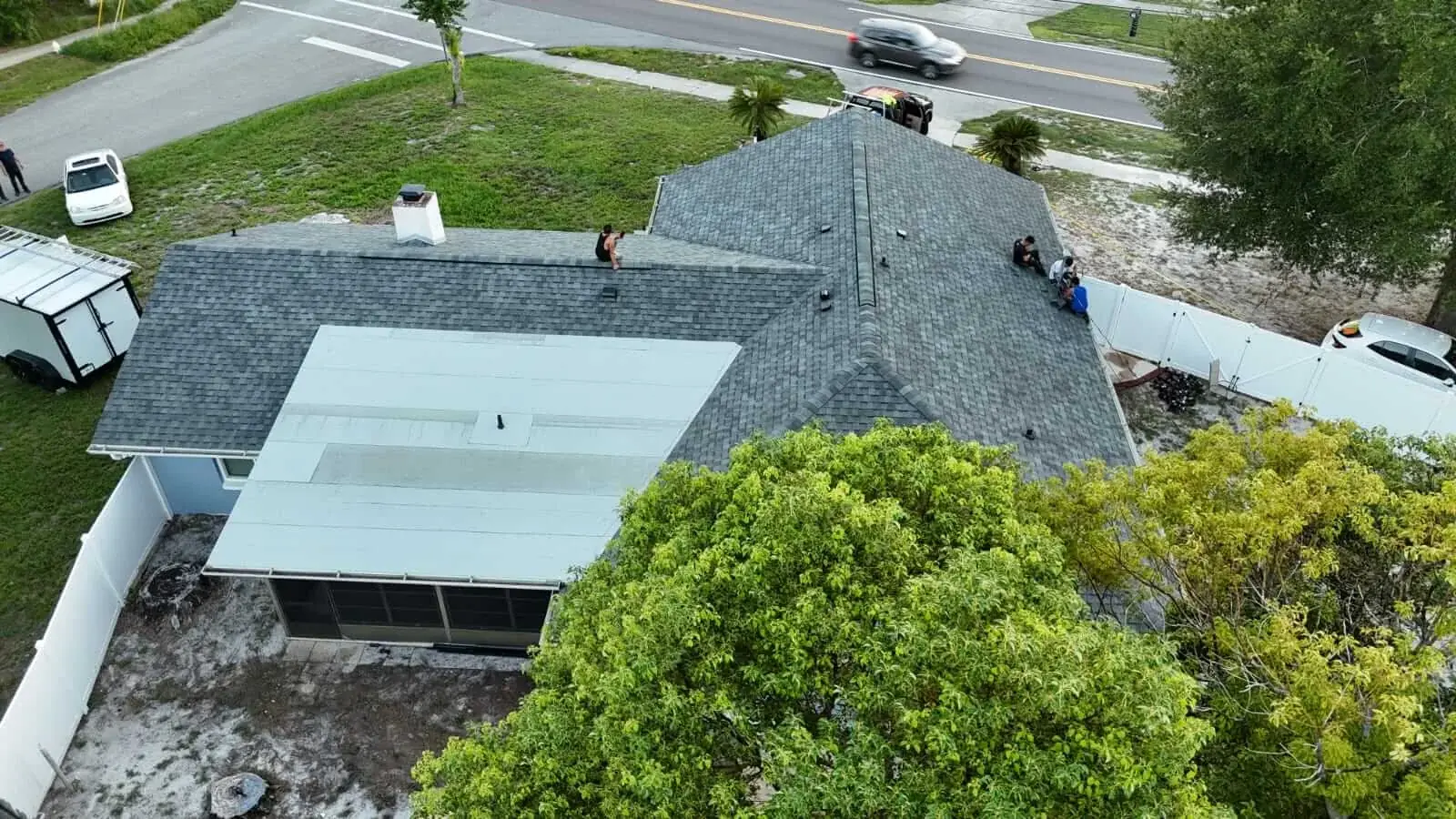 Site preparation and deck inspection before roof installation — Deltona FL