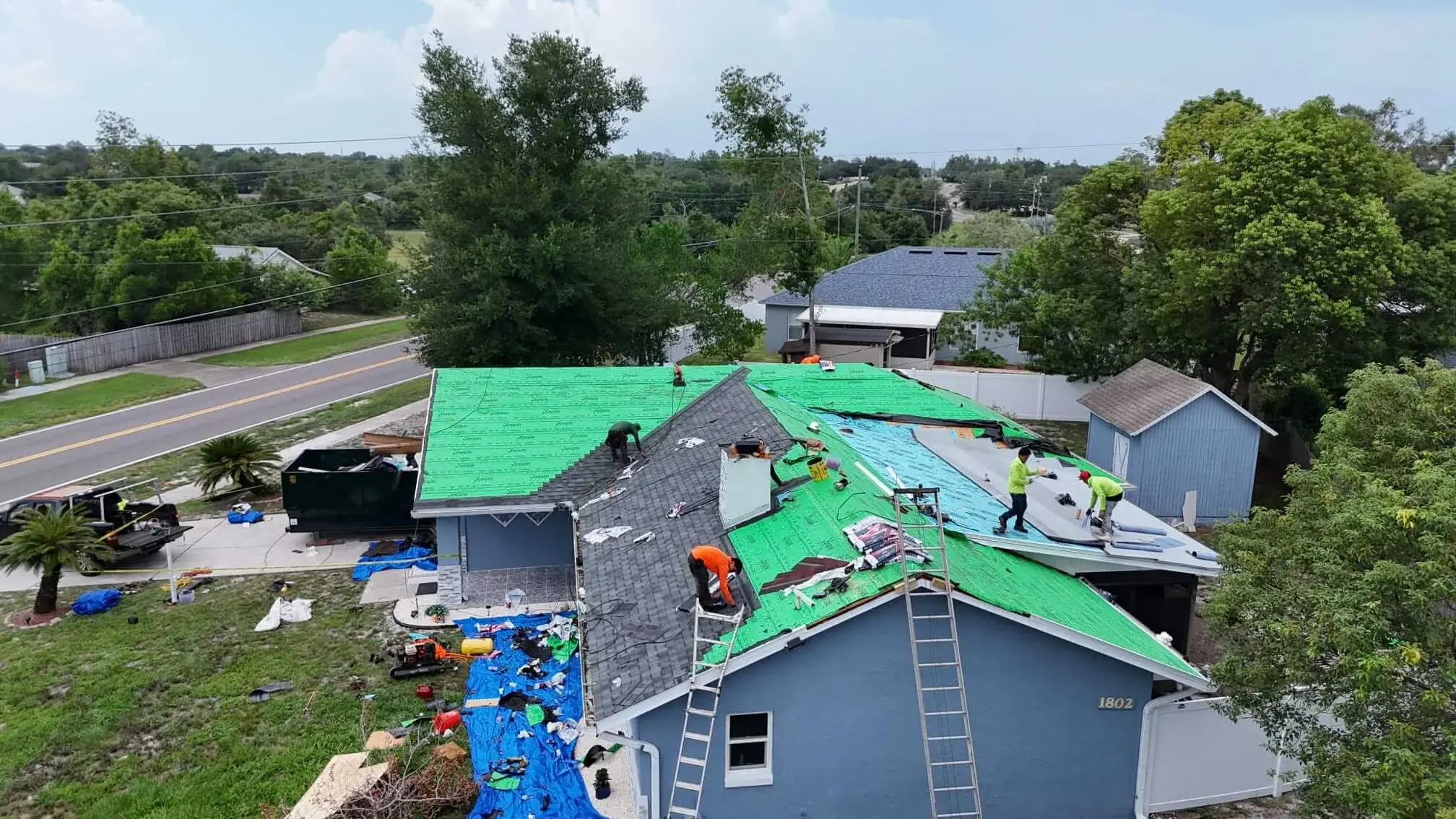 Professional asphalt shingle installation by ToyoRoofing crew