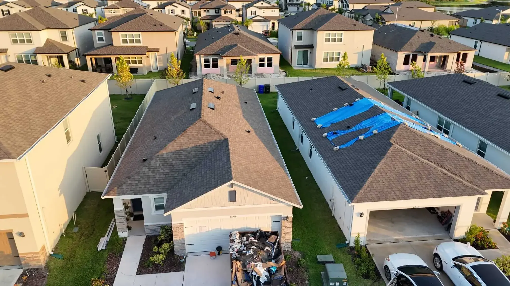 Structural detail and insulation installation — Lakeland FL roof project